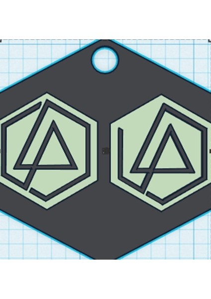 Linkin Park Düşmüş Kahraman Logo Anahtarlık (Plastik Aparattır!!!)