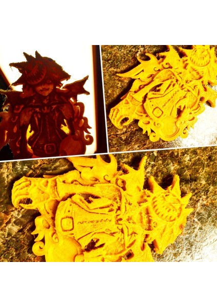 NO.682 Khux'tan Resimli Cadılar Bayramı Sora Madalyası (Plastik Aparattır!!!)