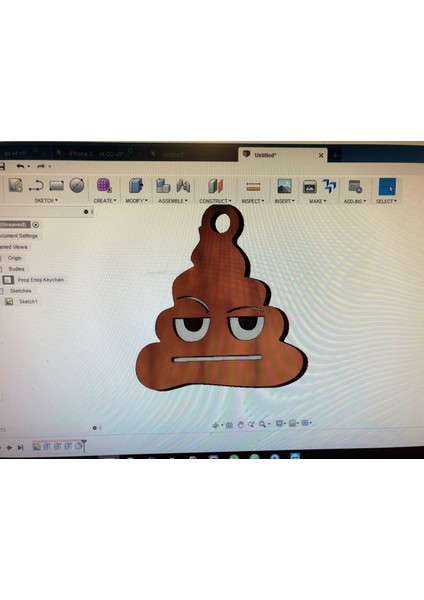 Kaka Emoji Anahtarlık (Plastik Aparattır!!!)