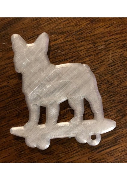 Kaykaycı Frenchie Anahtarlık Fob (Plastik Aparattır!!!)