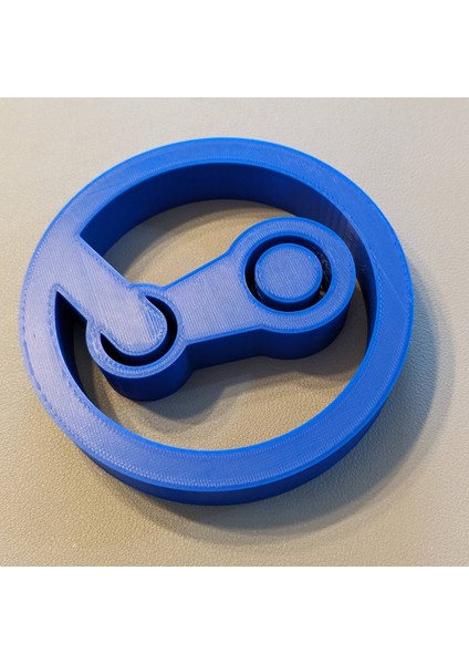 'steam' 3D Yazdırılabilir Logo (Plastik Aparattır!!!)