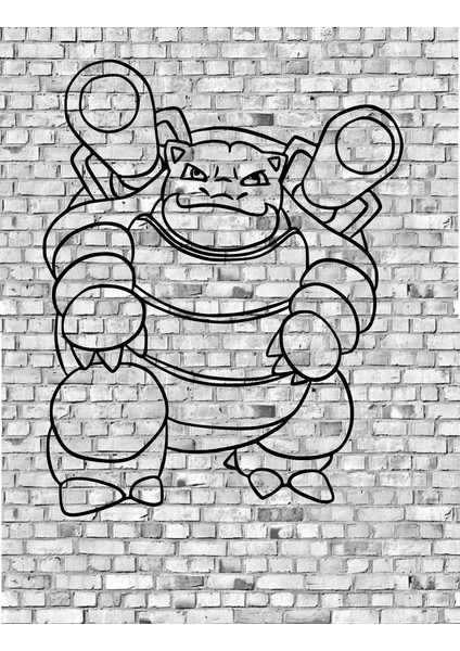 Blastoise Pokemon Duvar Heykeli 2d (Plastik Aparattır!!!) fiyatları