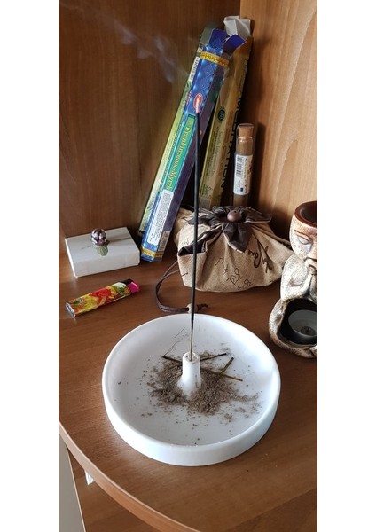 Basit Yuvarlak Tütsü Standı (Plastik Aparattır!!!)