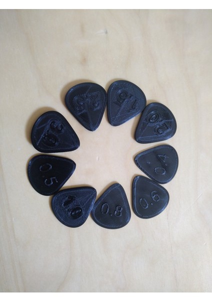 0, 4~3, 0 mm Gitar Penaları (Plastik Aparattır!!!) modelleri