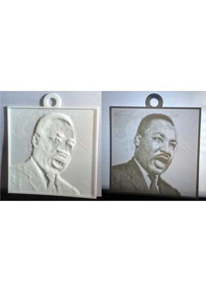Martin Luther King, Jr. Litofan (Plastik Aparattır!!!)