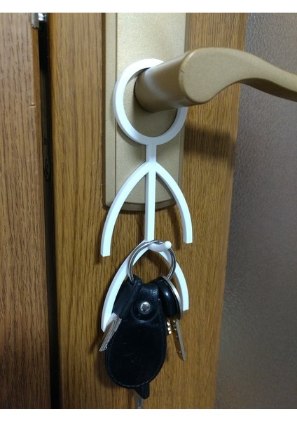 Erkekçe Kapı Düğmesi Anahtar Kancası (Plastik Aparattır!!!)