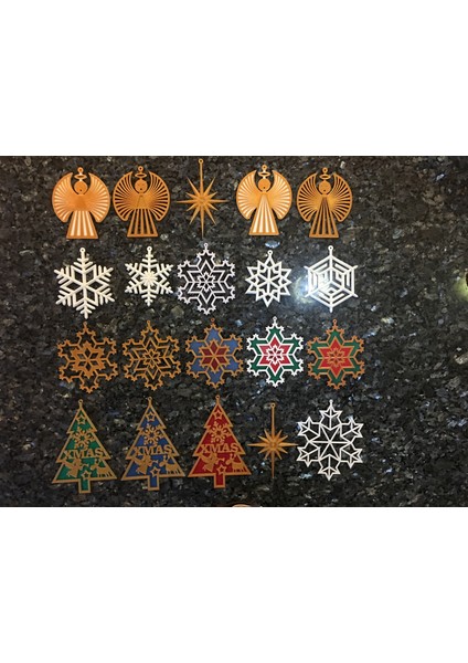 Art Deco Kar Tanesi Süsü (Plastik Aparattır!!!) modelleri