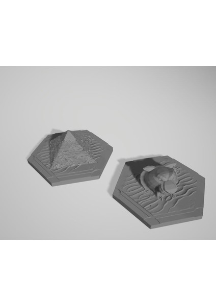 Catan Çölü Döşemesi, Giza Piramidi ve Harikalar Mağarası (Plastik Aparattır!!!) modelleri