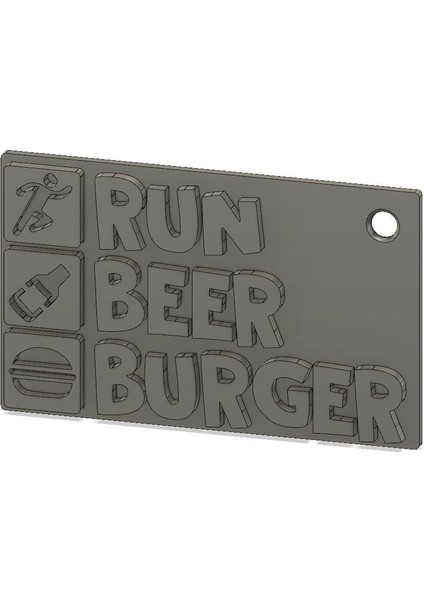 Beer Burger Anahtarlığını Çalıştır (Plastik Aparattır!!!)