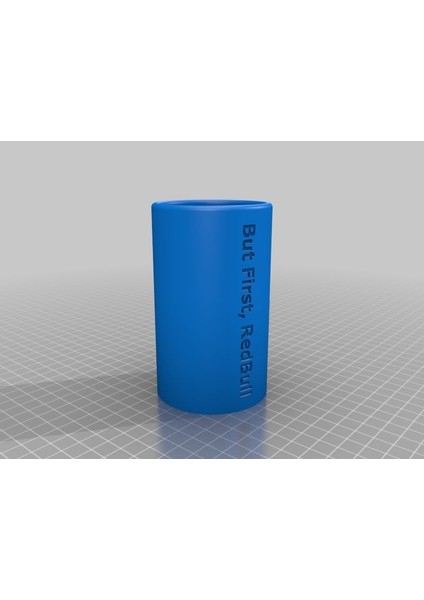 Ama Önce Redbull (12OZ Koozie) (Plastik Aparattır!!!)