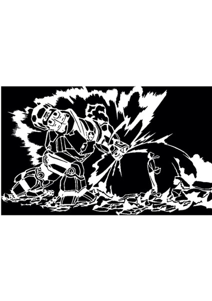 Hulkbuster Vs Dr Doom Şablonu (Plastik Aparattır!!!)