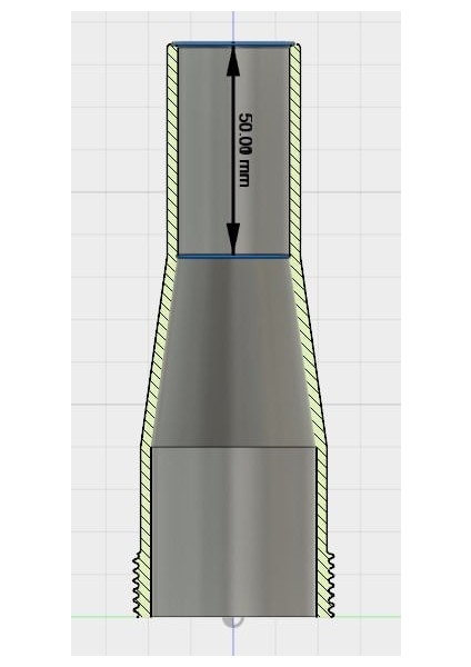 Konik Egzoz Borusu 44-31-H135 - 1 1/2 Dişli (Plastik Aparattır!!!) fırsatları