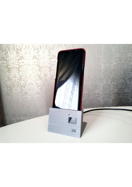 Galaxy S8 Standı ve Şarj Cihazı (Ince Kutuyla Birlikte Gelir) (Plastik Aparattır!!!)