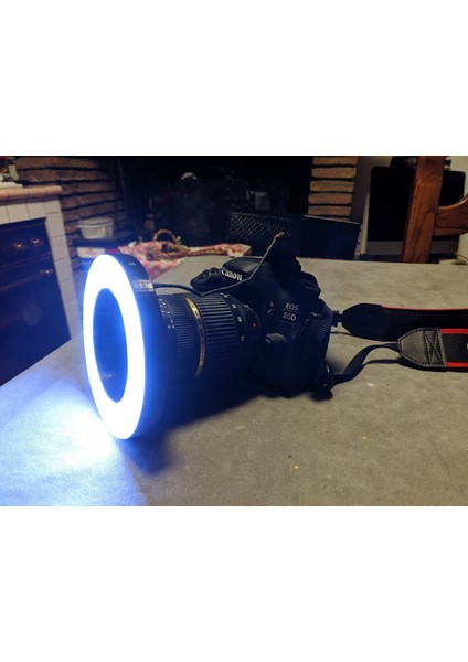 Makro Fotoğrafçılık Için LED Flaş Halkalı Difüzör - Reflex Canon Eos - 67 mm Çap (Plastik Aparattır!!!) fiyatları