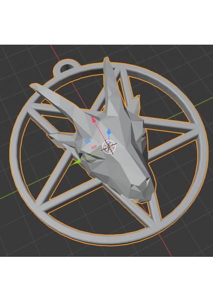Pentagram Keçi Kolye (Plastik Aparattır!!!) modelleri