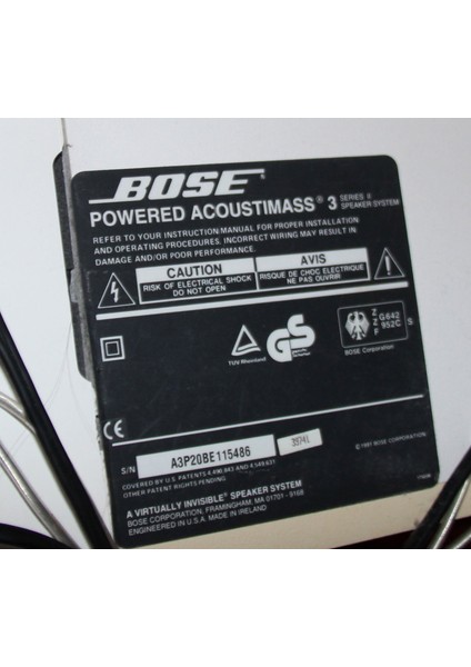 Bose Acoustimass 3 Subwoofer Kontrolleri (Plastik Aparattır!!!)