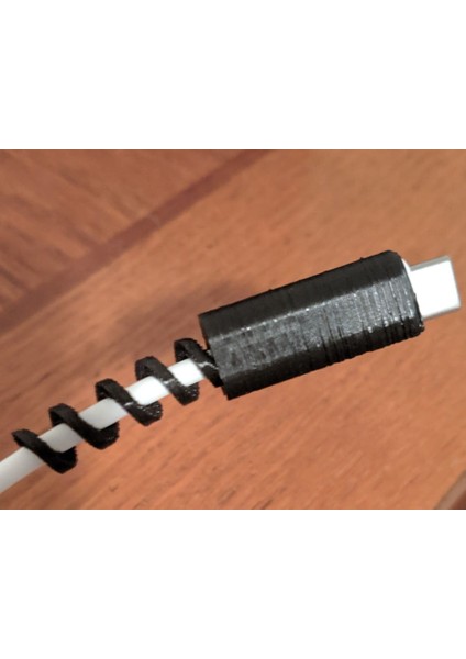 Pixel 2 ve 3 Stok Usb-C Spiral Kablo Koruyucu (Plastik Aparattır!!!)