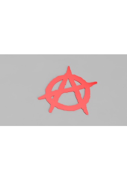 Anarşist Logo Kolay Bir Baskı (Plastik Aparattır!!!)