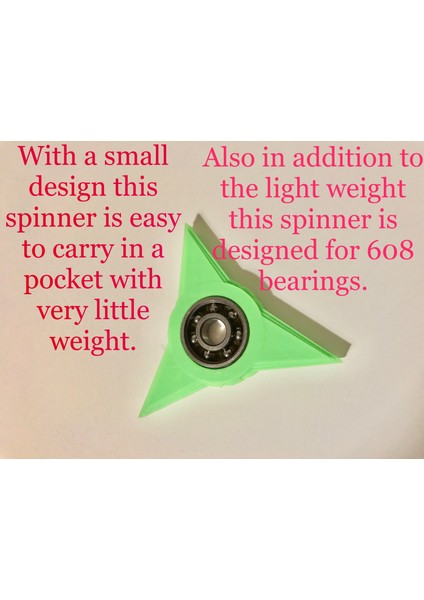 Tri Sivri Fidget Spinner (Plastik Aparattır!!!)