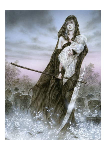 Luis Royo Litofan - Ölüm ve Yaşam (Plastik Aparattır!!!) modelleri