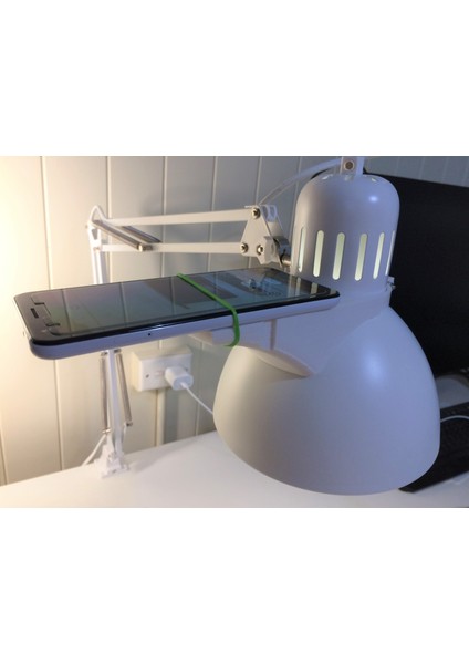 Billie Ruben'in Masa Üstü Kuş Bakışı Çekimleri Için Ikea Tertial Lamba Için Evrensel Telefon Bağlantısı (Plastik Aparattır!!!) modelleri