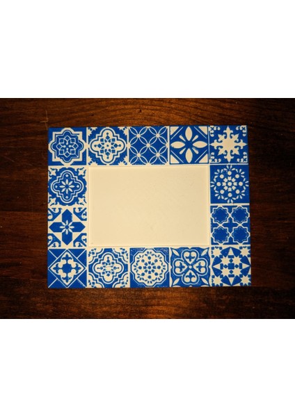 Portekizli Azulejo Fayans Tarzı Çerçeve (Plastik Aparattır!!!)