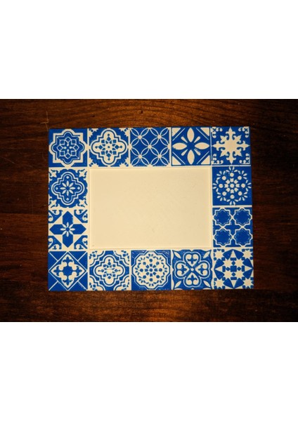 Portekizli Azulejo Fayans Tarzı Çerçeve (Plastik Aparattır!!!)