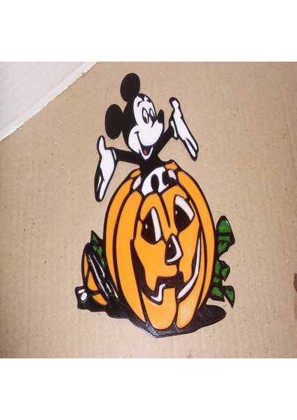 Cadılar Bayramı Günü Mickey Mouse Dekorasyonu Benim Yolum (Plastik Aparattır!!!)