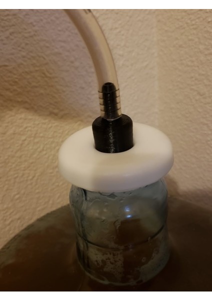 Elma Şarabı 5 Galon Su Sürahisi Için Bubbler Hava Kilidi Kapağı (Plastik Aparattır!!!)