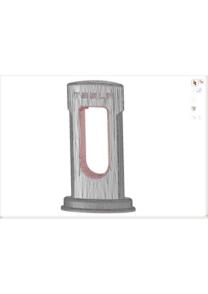 Tesla Supercharger Telefon Şarj Cihazı - 4mm Kablo Için White_side_2 (Plastik Aparattır!!!)