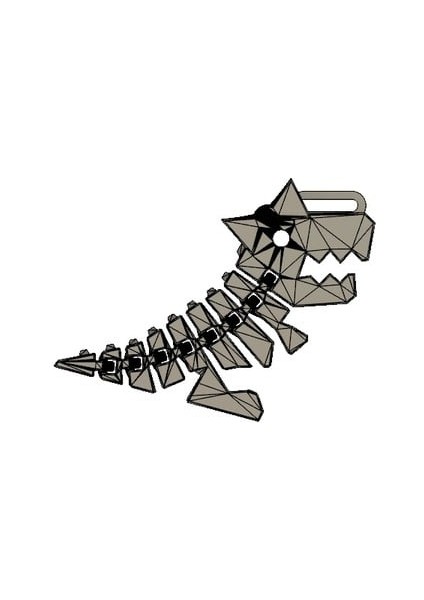 Yay Rozetli Flexi Dino (Plastik Aparattır!!!)