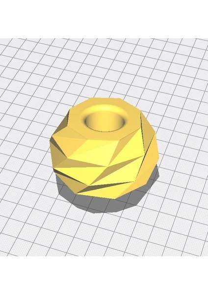 Candle_holder_low_poly_mod / Tealight Mumluk (Plastik Aparattır!!!) modelleri