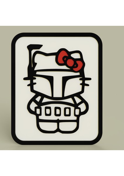 Starwars - Hello Kitty - Boba Fett - Plaket (Plastik Aparattır!!!) fiyatları