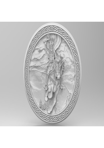 Plakada Perun (Odin) (Cnc Için) (Plastik Aparattır!!!)