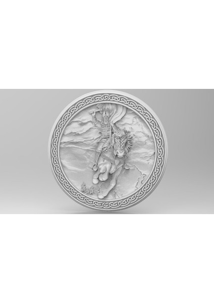 Plakada Perun (Odin) (Cnc Için) (Plastik Aparattır!!!)