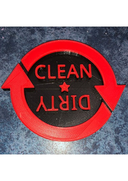 Bulaşık Makinesi Temiz / Kirli Işaret / Sinyal / Bayrak (Plastik Aparattır!!!)