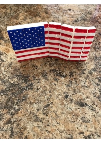 Mafsallı Amerikan Bayrağı (Plastik Aparattır!!!)