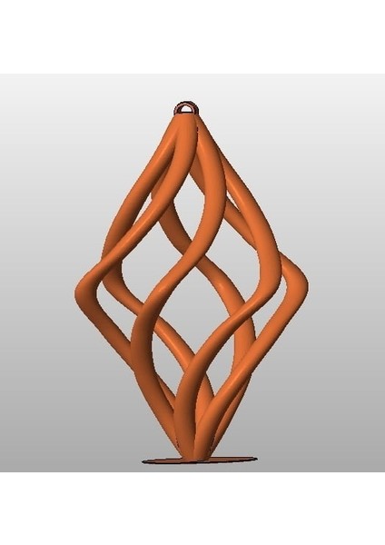 Yazdırılabilir Spiral Küpe (Plastik Aparattır!!!)