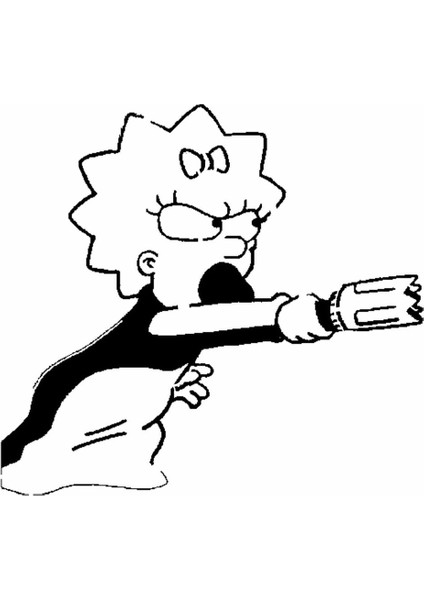Maggie Simpson Şablonu (Plastik Aparattır!!!)