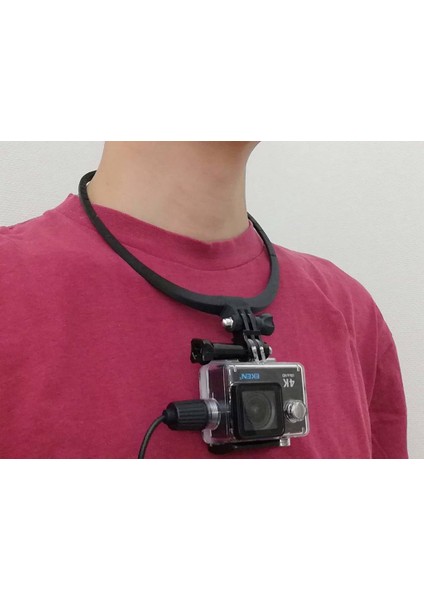 Aksiyon Kamerası Için Boyun Montajı (Gopro Braketi Uyumlu) (Plastik Aparattır!!!)