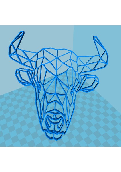 Origami 2d Taureau Stl (Plastik Aparattır!!!)