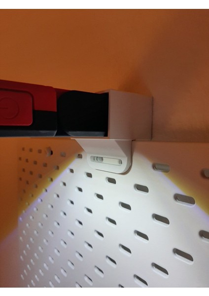 Parkside LED Lamba Için Ikea Skadis Tool Raf Kelepçesi (Plastik Aparattır!!!) modelleri