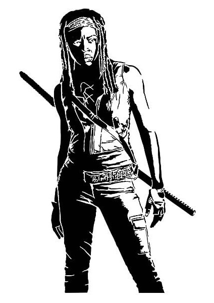 Twd Michonne Şablonu (Plastik Aparattır!!!)
