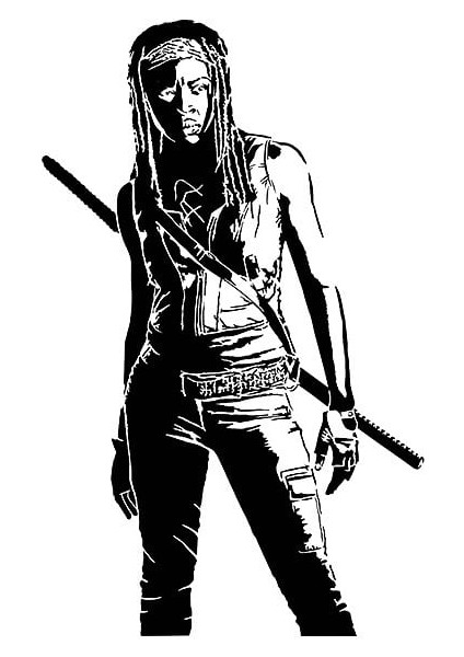 Twd Michonne Şablonu (Plastik Aparattır!!!)