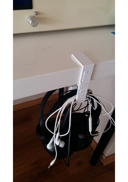 Ikea Masaları Için Kulaklık Tutucu (35MM) (Plastik Aparattır!!!) modelleri