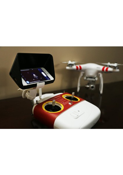iPhone 5(S) Güneşlik - Djı Phantom 2 Vision / Djı Phantom FC40 Kelepçeyle Uyumludur. (Plastik Aparattır!!!)