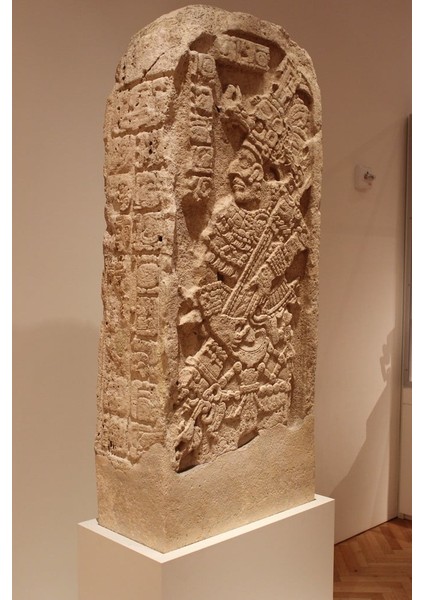 Geç Klasik Maya'dan Stela, Chicago Sanat Enstitüsü'nde (Plastik Aparattır!!!)