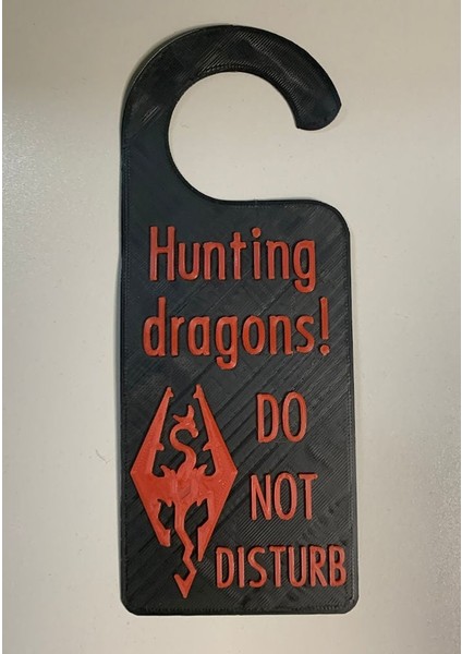 Skyrim Rahatsız Etmeyin Işareti (Plastik Aparattır!!!)