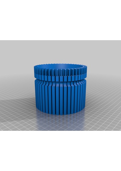 3D Baskılı Örgü Makinesi Için 48 Yuvalı Silindir (Plastik Aparattır!!!)