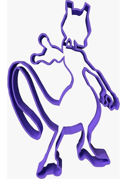 Çerez Kesici - Pokemon Mewtwo (Plastik Aparattır!!!)